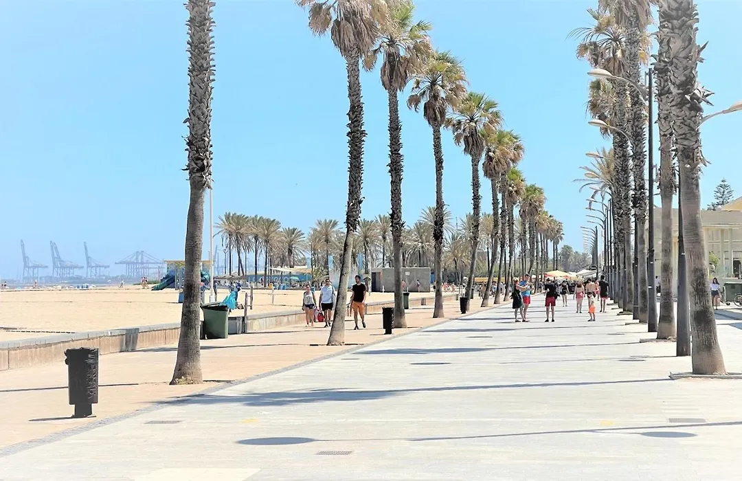 Beach Valencia Luxury A40-28 Apartment With Terrace And Sea Views-1
