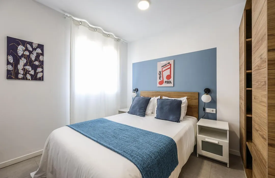 Acogedor estudio a metros de la playa, con zonas comunes y terraza 3B-1