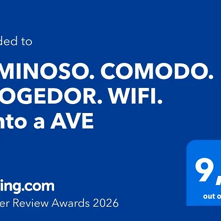 LUMINOSO. COMODO. ACOGEDOR. WIFI. Junto a AVE-3