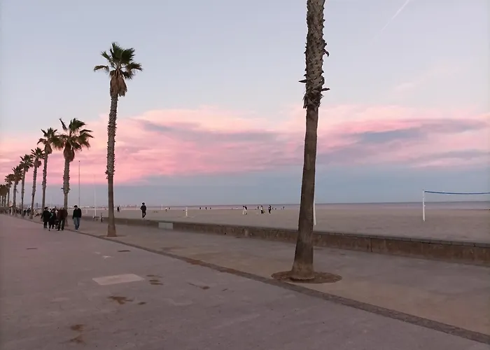 Beach Valencia Luxury D9-29 Apartment With Terrace And Sea Views With Two Rooms, Spanje